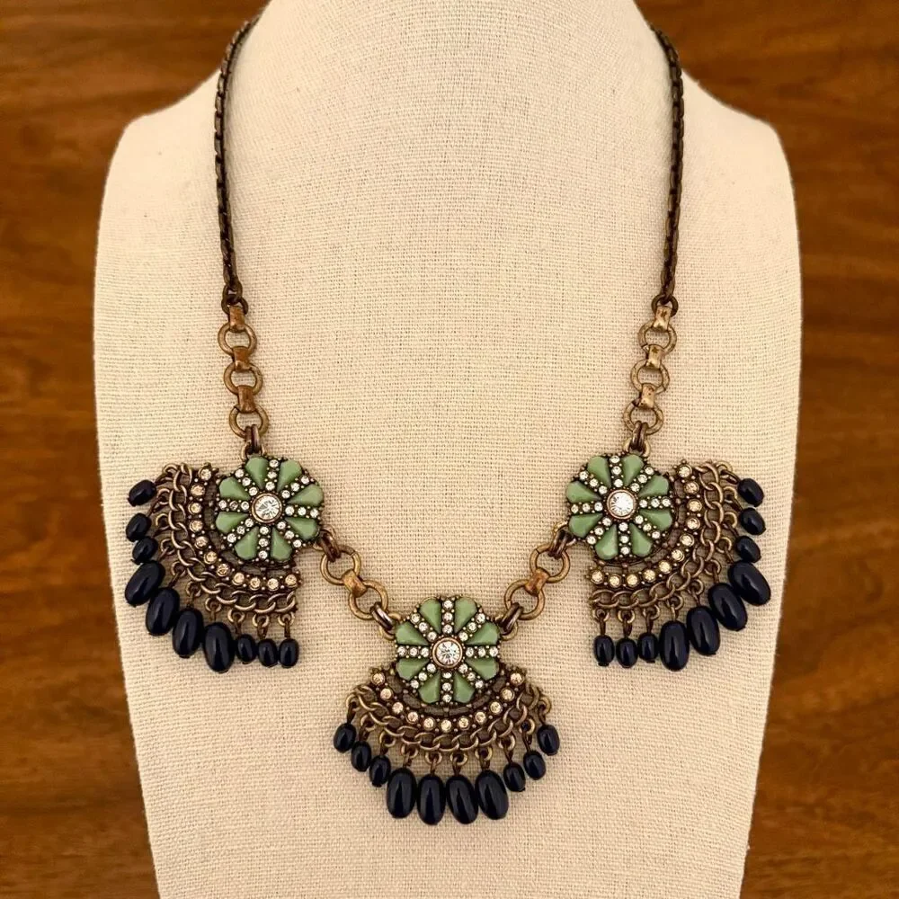 J.Crew | Beaded Pendant Necklace | 18” Adjustable